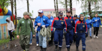 В рабочем поселке Красные Баки во время субботника привели в порядок территорию природного оврага   - Город Кулебаки